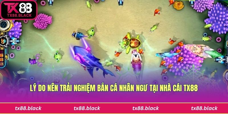 Bắn cá nhân ngư sở hữu giao diện đẹp mắt