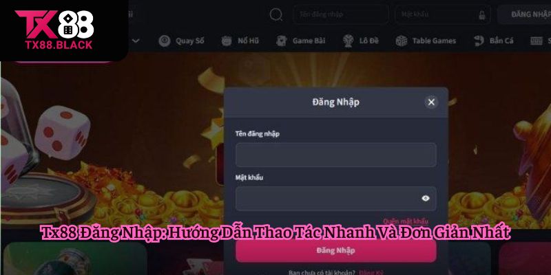 Tx88 đăng nhập