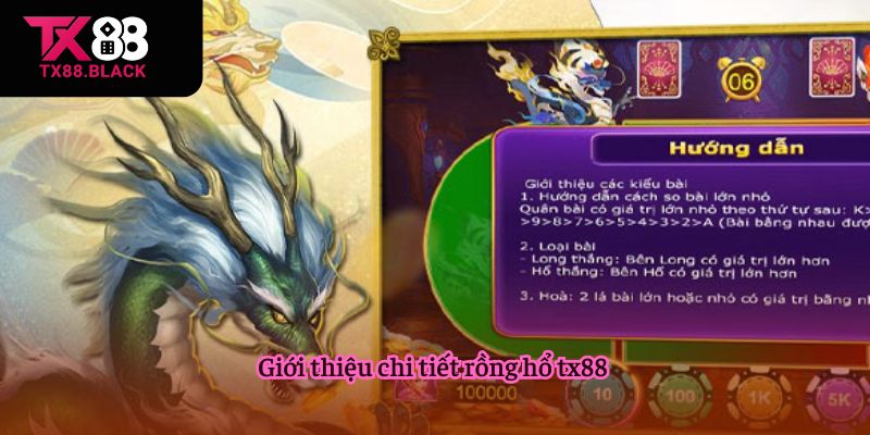 Giới thiệu chi tiết rồng hổ tx88