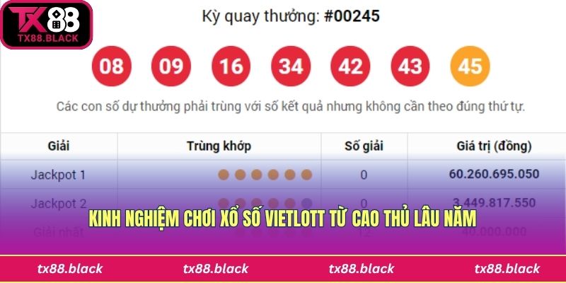 Kinh nghiệm chơi xổ số Vietlott dễ trúng